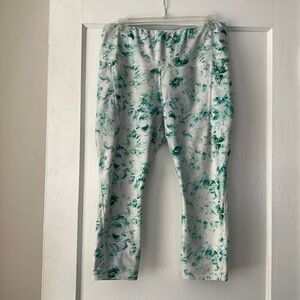 All In Motion green & white floral leggings - XL